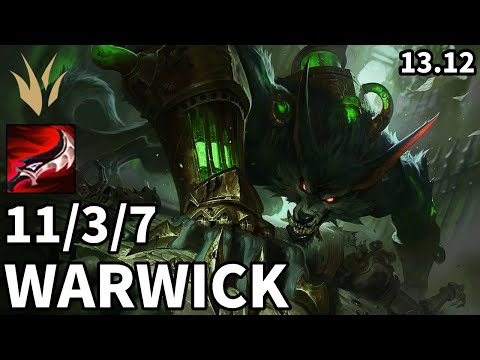Warwick Jungle vs Maokai - EUW Master | Patch 13.12