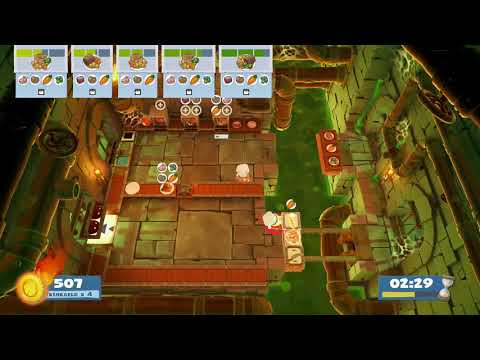 Overcooked 2 Hangry Horde - Level 1-3 4 Stars (2 Players)
