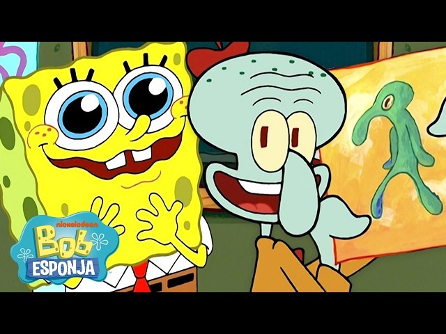 Bob Esponja | ¡Las mejores creaciones artísticas de Bob Esponja! 🎨 | 30 minutos | Español SDDEFAULT Thumbnail