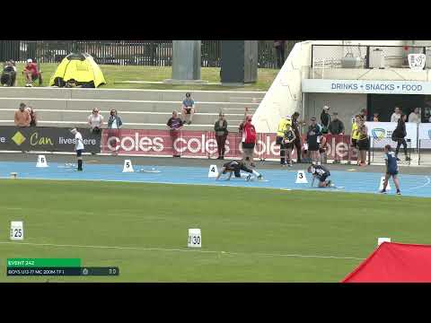 Boys U13-17 Multi-Class 200m Timed Final 1: 2022/23 State Track and Field Championships