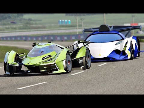 Devel Sixteen GTR vs Lamborghini V12 Concept GT - Highlands