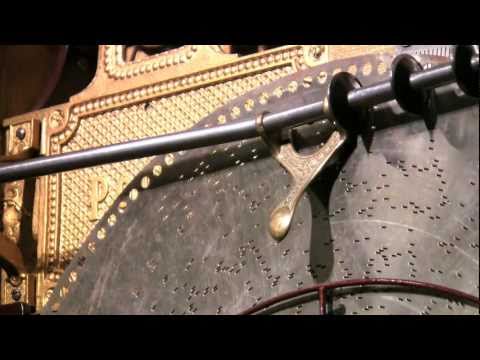 Polyphon Auto-Changer  with bells and 16 discs.  circa 1890