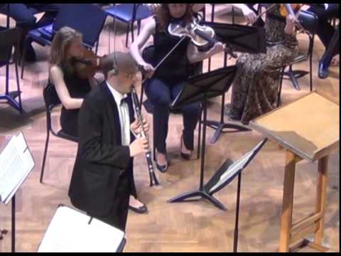 К.М.Вебер. Концерт для кларнета №2. Евгений Петров (кларнет). Дирижер - Рафаэль Багдасарян.