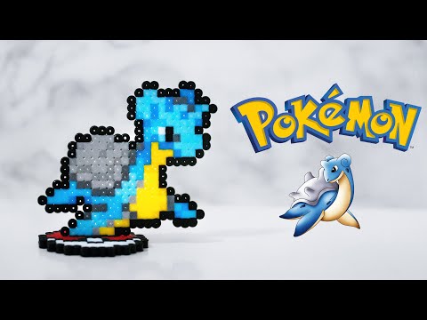 Making Standing Lapras from Pokemon (Hama/Perler/Artkal Beads)
