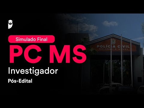 Simulado Final PC MS – Investigador - Pós-Edital - Correção