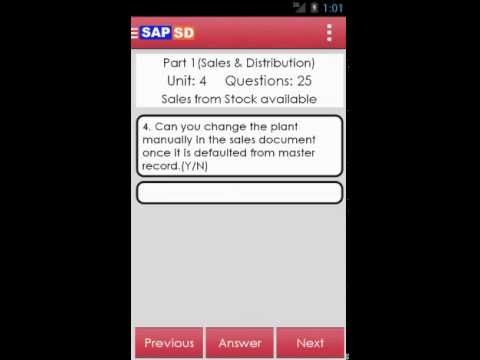 SAP SD Question Bank