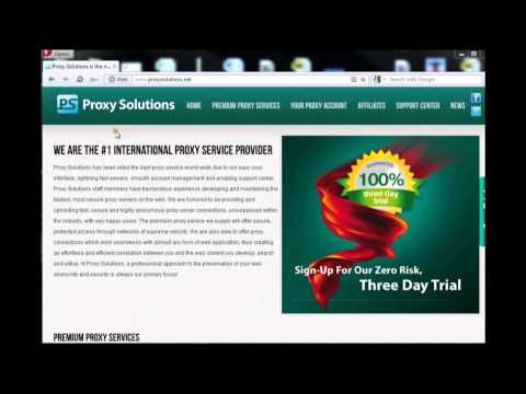 How to use a proxy connection for the Opera browser