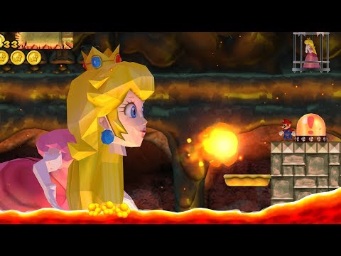 New Super Mario Bros. Wii - Final Boss Evil Peach & Ending