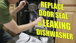 Water leaking from dishwasher? Replace the tub seal.
