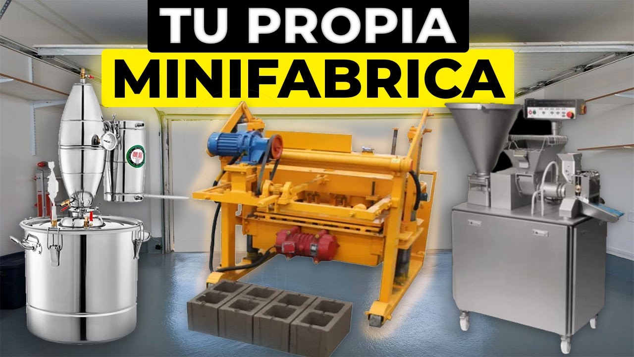 Pequeñas Ideas de Negocio Rentables 2024 - 12 Maquinas para INICIAR tu MINI FABRICA
