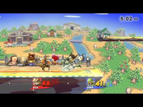 Petee (Fox) vs Adam (Sheik) SSB4