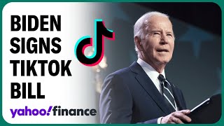 President Biden signs TikTok bill forcing the app to divest or get banned in the US