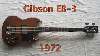 Video thumbnail for Gibson EB 3 bass 1972 by tab4ssK