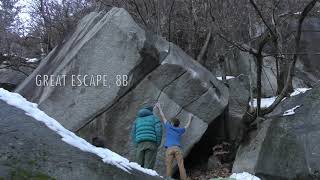 Video thumbnail de Great escape, 8b. Cresciano