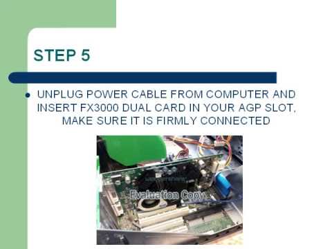 HOW TO INSTALL NVIDIA FX3000 AGP