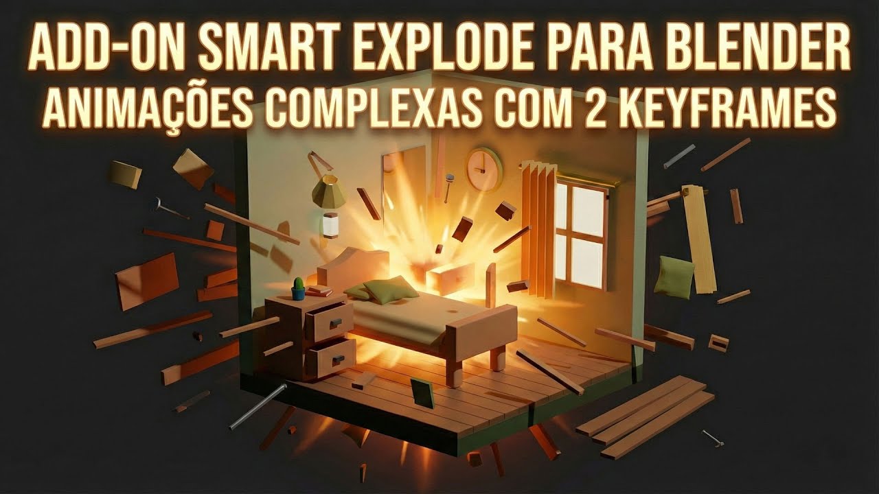 Como Animei Este Quarto No Blender MUITO Rápido