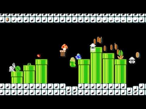 Super Mario Maker - ♪ ♪  Note Block Boulevard ♪ ♪  60fps