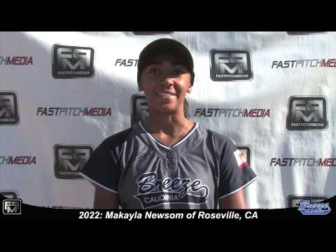 2022 Makayla Newsom Committed UCSB - Speedy Slapper and Outfield Softball Skills Video