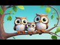 Three Wise Owls Know Sunny And Rainy Learn Weather Words Fun Kids Song