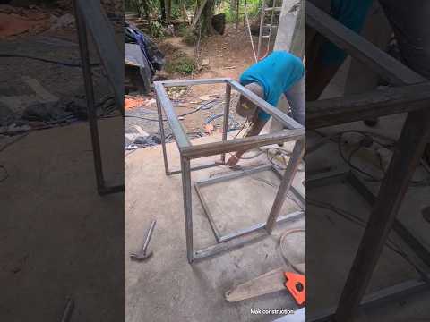 How to prepare steel frame work for table 🤔🔨🗃️