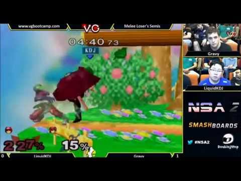 NSA 2 - Gravy (Captain Falcon) Vs. LiquidKDJ (Marth) THE COMEBACK EDITED SSBM