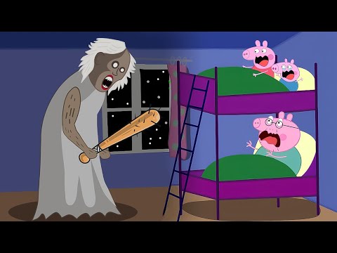 Peppa Pig Vs Granny Zombie, Scary Granny Visit Peppa Family!!?🧟‍♀️ | Peppa Pig Funny Animation