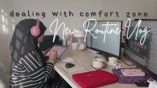 productive vlog : bila anak pergi sekolah • anxiety, new environment out of comfort zone🤍🌷