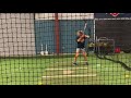 Riley Oakes - batting practice 