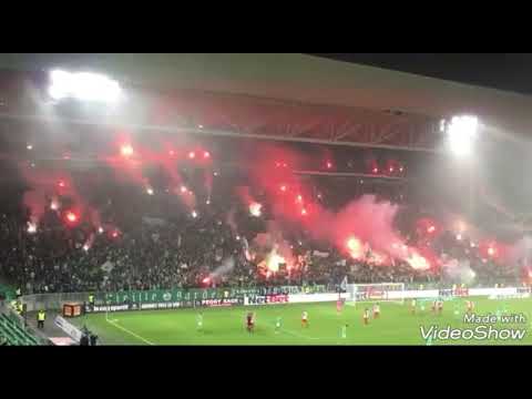 Ambiance Saint-Étienne 2-1 Caen + fumigènes