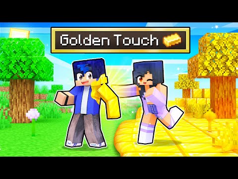 Minecraft BUT What You Touch TURNS TO GOLD!