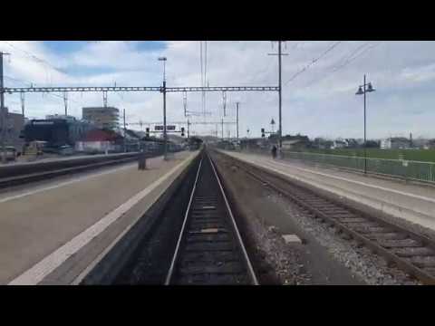 Führerstandsfahrt Rapperswil - Pfäffikon SZ über den Seedamm