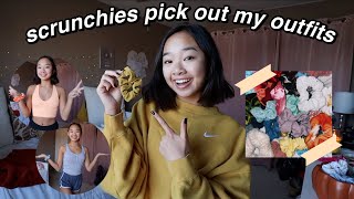 SCRUNCHIES PICK OUT MY OUTFITS FOR A WEEK | Nicole Laeno