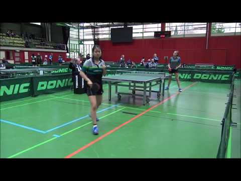 DTTB Top24 Mädchen Finale Qian Wan (WTTV) vs. Sarah Mantz (Bayern)