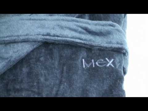 Bademantel aus Velours Frottier von mexx in marine
