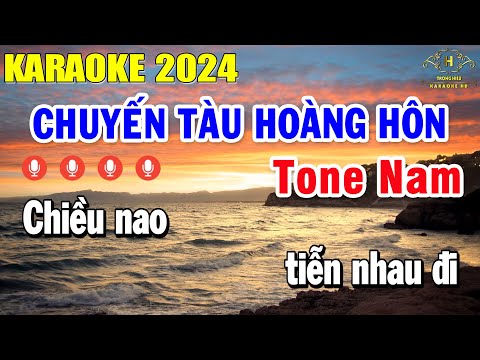 Chuyến Tàu Hoàng Hôn Karaoke Tone Nam ( Cm ) Nhạc Sống Rumba | Trọng Hiếu
