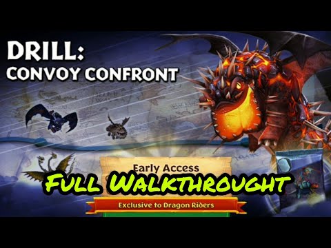 DRILL: CONVOY CONFRONT Completed | Full Walkthrought | Gauntlet Event | Dragons: Rise Of Berk