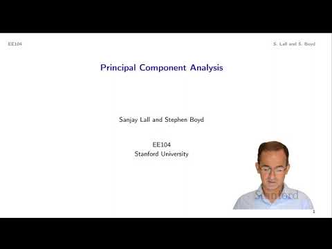 Stanford EE104: Introduction to Machine Learning | 2020 | Lecture 19 - principal components analysis