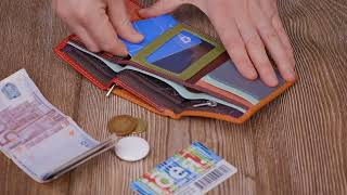 Стильний жіночий гаманець із якісної натуральної шкіри ST Leather 19460 різнокольоровий