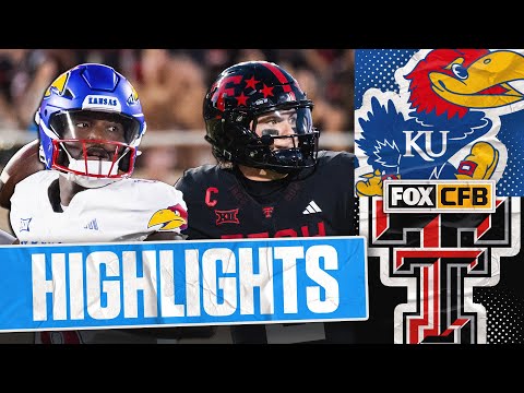 Kansas Jayhawks vs. No. 9 Texas Tech Highlights | FOX College Football