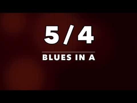 5/4 Groove Blues Backing Track (A)