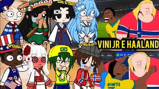 PAÍSES/COUNTRYHUMANS react a Vini Jr e Haaland ||• COUNTRYHUMANS REACT WORLD CUP 🇧🇷🇺🇲