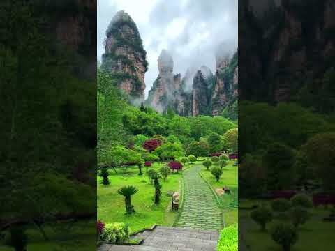 人间仙景张家界，迷人的美景，旅游胜地，Human Fairy Scenery Zhangjiajie, Attractive Scenery, Tourist Attraction
