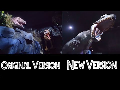 Jurassic World The Ride - NEW vs OLD Finale Comparison