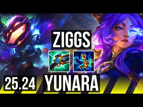 ZIGGS & Sona vs YUNARA & Nami (ADC) | EUW Master | 25.24