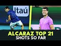 The Walking Highlight Reel 🤩 | Carlos Alcaraz's Top 21 Shots So Far...
