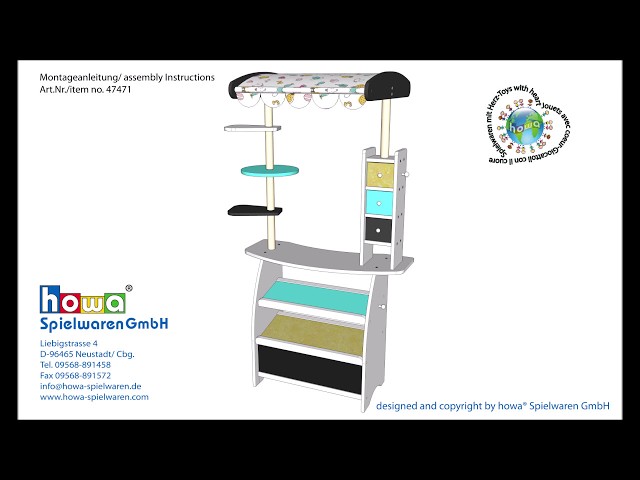 Video Teaser für howa ® Montageanleitung Kaufladen, Art.Nr.47471  assembly instructions Toy shop, No.47471