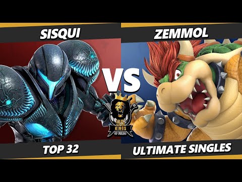 95 Kings of Fields #5 - Sisqui (Dark Samus) Vs. Zemmol (Cloud, Bowser) Smash Ultimate - SSBU