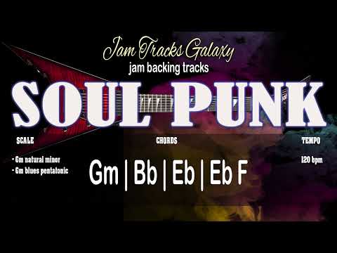 SOFT ROCK Backing Track in Gm // SOUL PUNK jam track // (120 bpm)