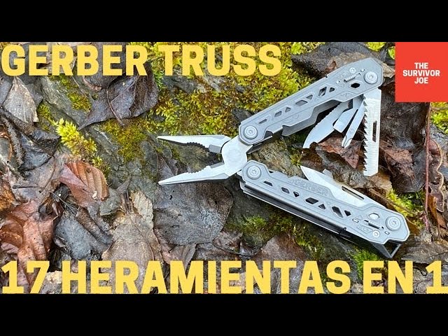 Vídeo relacionado con Gerber Herramienta multifunción con funda de nailon y 17 funciones, Truss Multi-tool, Negro, 30-001780