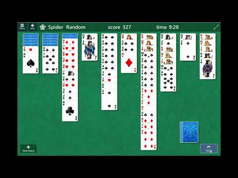 Spider Solitaire Gameplay Walkthrough - YouTube